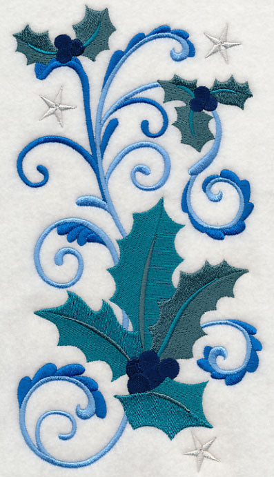 Blue Christmas Holly