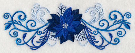 Shades of Blue Poinsettia