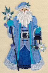 Blue Christmas Santa Claus