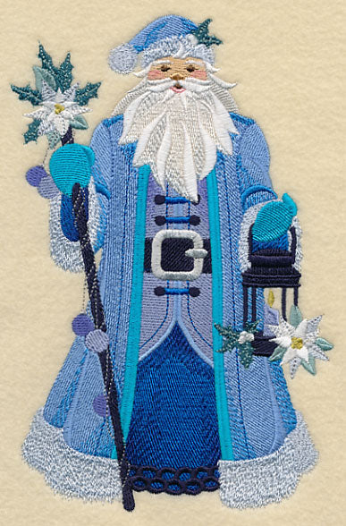 Blue Christmas Santa Claus