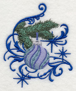 Blue Christmas Ornament and Echo 1