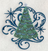 Blue Christmas Tree and Echo