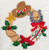 Christmas Cowboy Wreath
