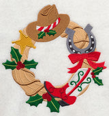 Christmas Cowboy Wreath