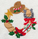 Christmas Cowboy Wreath