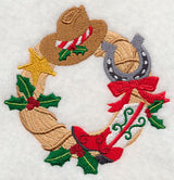 Christmas Cowboy Wreath