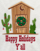 Christmas Cowboy Outhouse