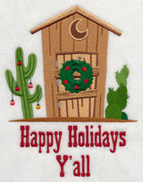 Christmas Cowboy Outhouse