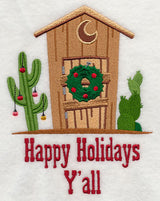 Christmas Cowboy Outhouse