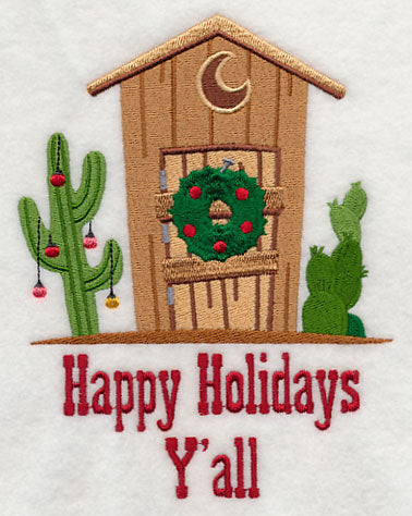 Christmas Cowboy Outhouse