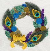 Christmas Peacock Wreath