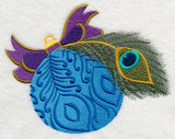Christmas Peacock Ornament