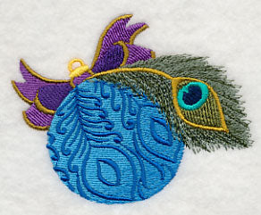 Christmas Peacock Ornament