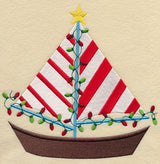 Christmas at the Beach Sailboat
