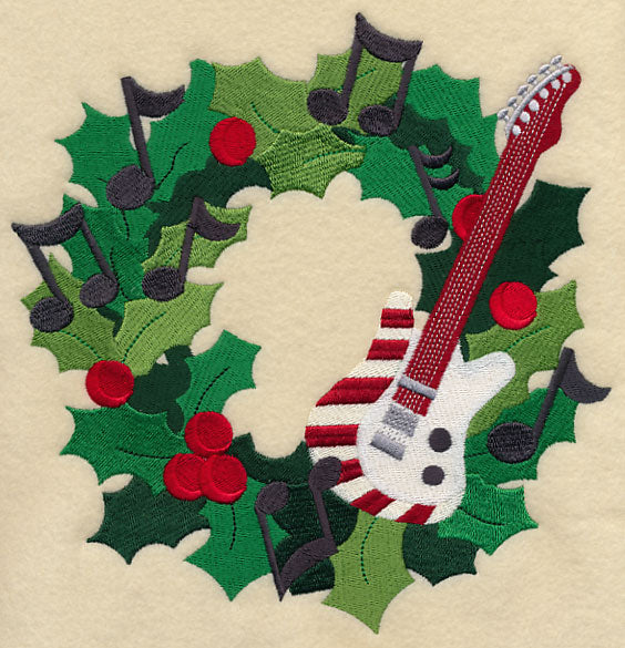 Rock 'n' Roll Christmas Wreath