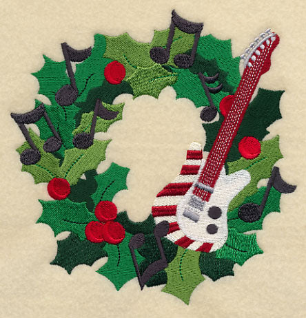 Rock 'n' Roll Christmas Wreath