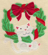Christmas Kitty Wreath