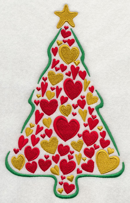 Christmas Tree of Hearts