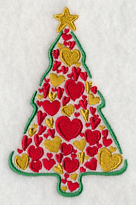 Christmas Tree of Hearts