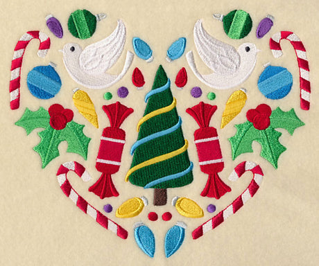 Festive Christmas Heart - Tree