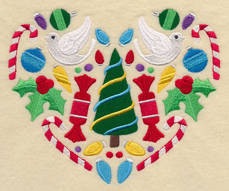 Festive Christmas Heart - Tree