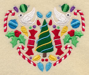 Festive Christmas Heart - Tree