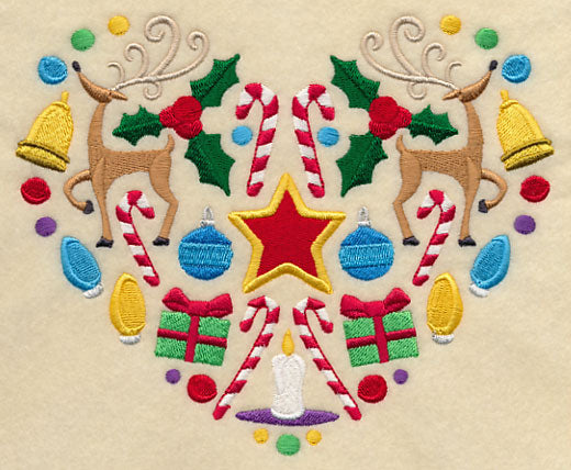 Festive Christmas Heart - Star