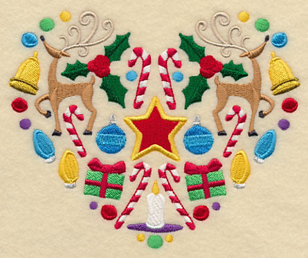 Festive Christmas Heart - Star