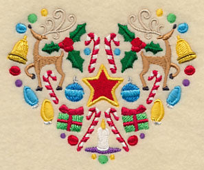 Festive Christmas Heart - Star