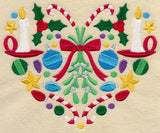 Festive Christmas Heart - Mistletoe