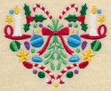 Festive Christmas Heart - Mistletoe