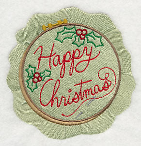 Crafty Christmas Embroidery - Happy