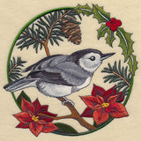 Nuthatch in Christmas Blooms