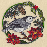 Nuthatch in Christmas Blooms