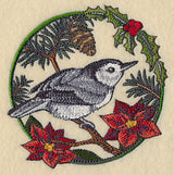 Nuthatch in Christmas Blooms