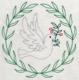 Dove with Holly (Vintage)