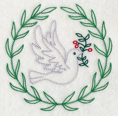 Dove with Holly (Vintage)