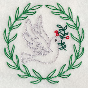 Dove with Holly (Vintage)