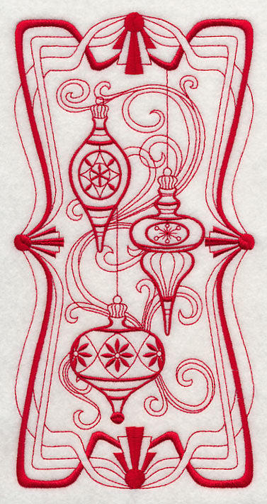Art Nouveau Ornaments (Redwork)
