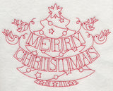 Merry Christmas Birds (Redwork)