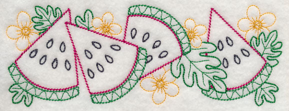 Watermelon Wedge Border (Vintage)
