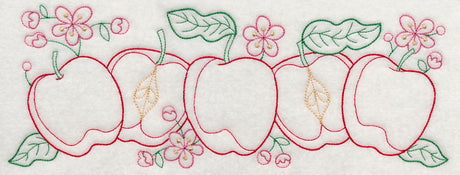 Apple Time Border (Vintage)