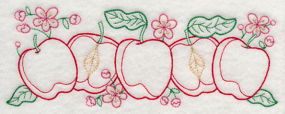 Apple Time Border (Vintage)