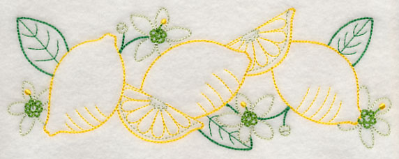 Lovely Lemon Border (Vintage)