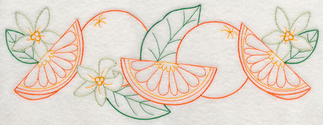 Orange & Blossom Border (Vintage)