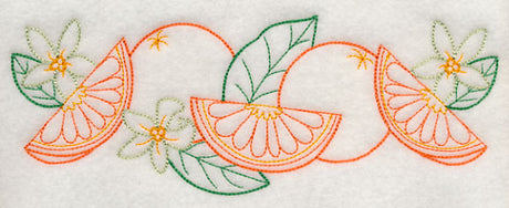 Orange & Blossom Border (Vintage)