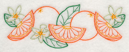 Orange & Blossom Border (Vintage)