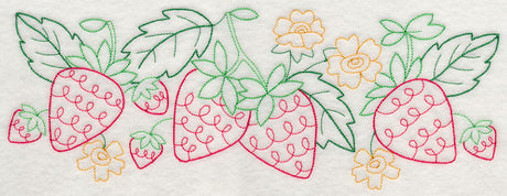 Summer Strawberry Border (Vintage)