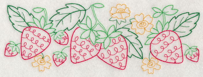 Summer Strawberry Border (Vintage)