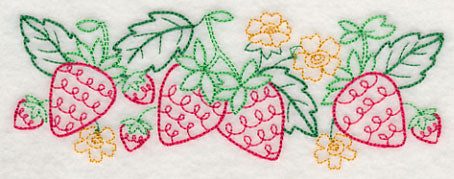 Summer Strawberry Border (Vintage)